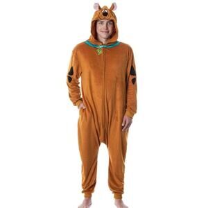 Scooby-Doo Adult Hooded Onesie Pajama Union Suit Halloween Costume Cosplay
